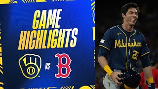 Brewers vs. Red Sox Game Highlights (5/24/24) | MLB Highlights