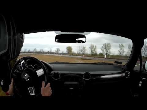 Szlalom OB - M-Ring - 2022 04 09 - Mazda MX5 NC1 Fail - Gyakorlás