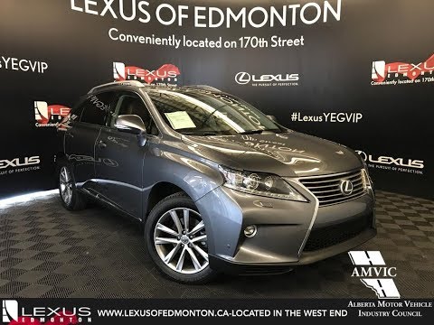 Used Gray 2015 Lexus RX 350 Technology Package Walkaround Review Wetaskiwin Alberta