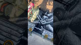 Download lagu Fresh collaborative street art mural by Artist Sweet Toof and Phlegm #streetart #muralart #shorts mp3