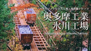tsuki trekking「奥多摩工業 氷川工場」ノスタルジックな巨大工場と曳鉄線トロッコ