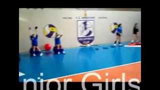 IRA Volleyball Academy Girls PreJunior Team Functional Training Session Moments 