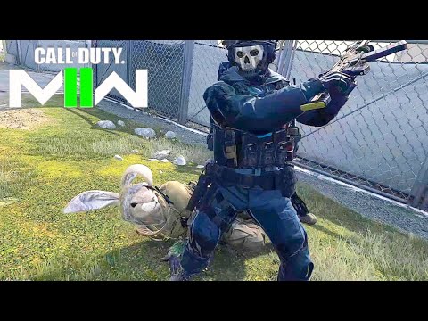 Finishing Moves With Ghost Nightwar Skin - COD MW2 Finishers