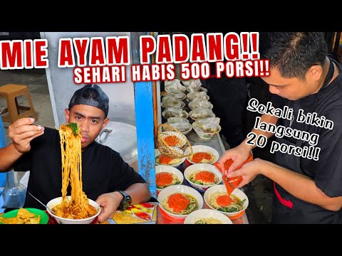 MAKAN MIE AYAM PALING RAME DI KOTA PADANG, 3JAM UDAH HABIS!!!