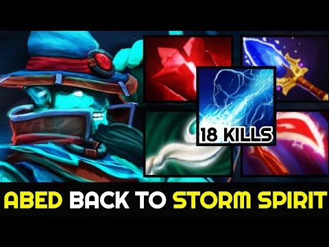 ABED back to his OLD Signature Hero — Storm Spirit with EUL 7.27 Dota 2
