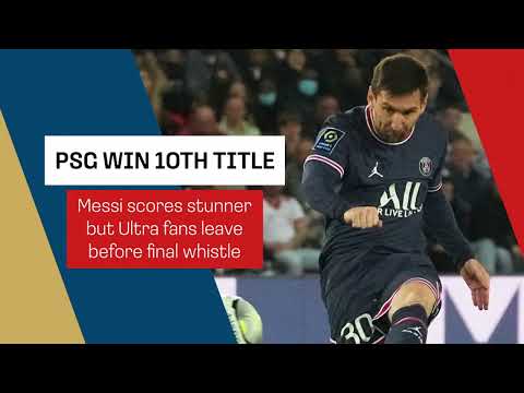 Ligue 1 | Lionel Messi scores stunner to secure PSG's title but fans unhappy.