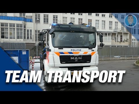 POLITIE TEAM TRANSPORT. Politievlogger Jw op bezoek in Den Haag