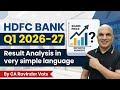 HDFC BANK Q1 2026 27 Result Analysis By CA Ravinder Vats