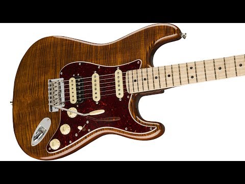 Fender Rarities Flame Maple Top Stratocaster Golden Brown 7157 - DEMO