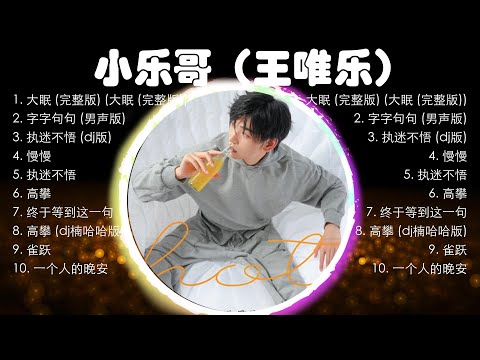 小乐哥（王唯乐）熱門歌曲合集🎀它讓我放鬆了心情，超級舒壓，聽了之後讓人感覺心變寧靜了，心情超好的