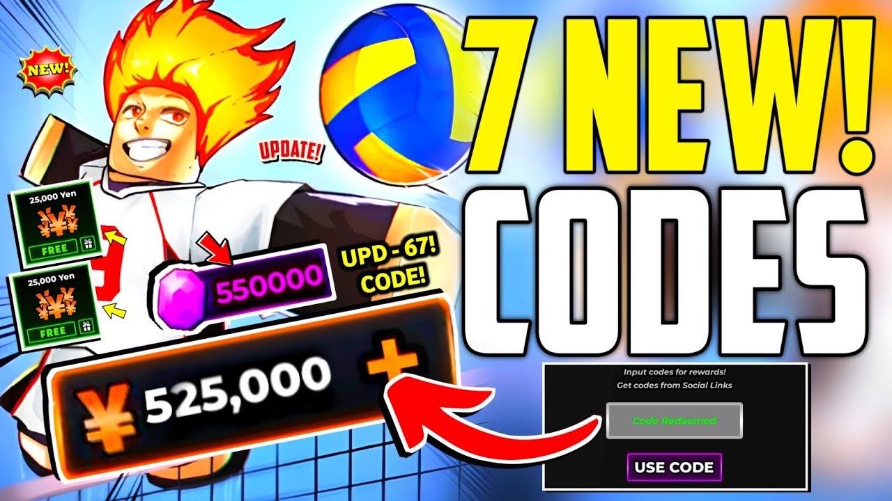 ⚠️Update - 67!💥CODE!⚠️ VOLLEYBALL LEGENDS ROBLOX CODES APRIL 2026 - VOLLEYBALL LEGENDS CODES