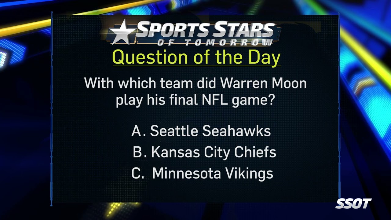 Question of the Day: Warren Moon&#039;s Final Game
