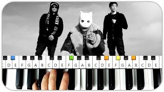 KitschKrieg feat. Cro, AnnenMayKantereit &amp; Trettmann - 5 Minuten | INSTRUMENTAL Beat Piano Tutorial