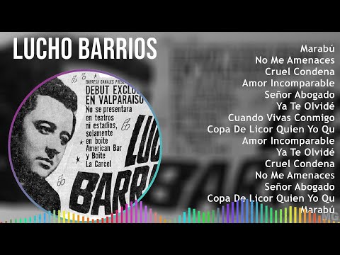 Lucho Barrios 2024 MIX Las Mejores Canciones - Marabú, No Me Amenaces, Cruel Condena, Amor Incom...