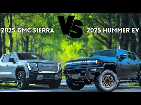 2025 GMC Hummer EV vs 2025 GMC Sierra  The Ultimate Pickup Showdown  ⚡ Which One Rules the Road