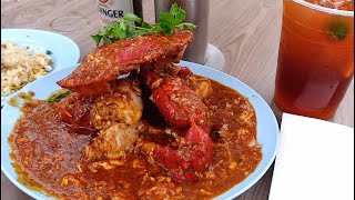 Since when chilli crab becomes the best local food🦀🦀 East Coast Park🌴Lagoon Food Village🌴hawker food