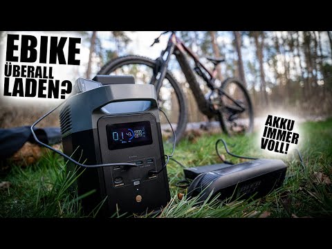 Charging your e-bike battery? A brilliant solution for campers, motorhomes & vans - Ecoflow Delta 2