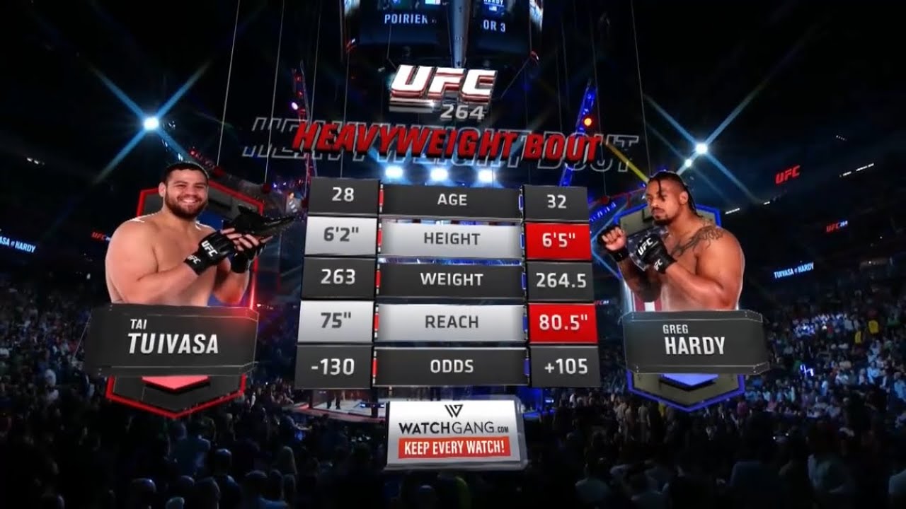 UFC 264: Tuivasa vs. Hardy (Full Fight Highlights)
