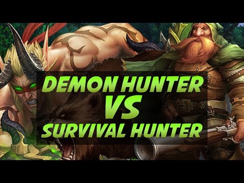 Demon Hunter vs Survival Hunter Duels - Legion PvP
