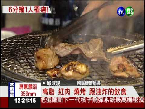 飲食影響健康 6分鐘1人罹癌!