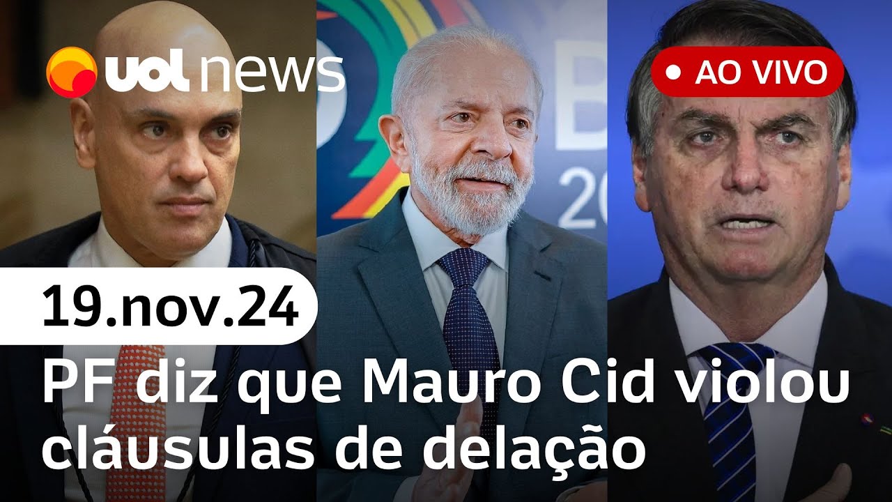 Plano para matar Lula e Moraes: bastidores, pedido de prisão a Bolsonaro e + ao vivo com comentários
