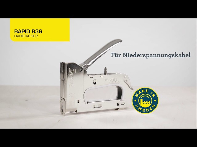 Vidéo teaser pour Rapid PRO R36 Kabeltacker - DE