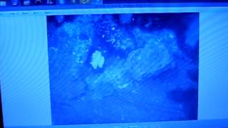 preview picture of video 'DINOSAUR FOOTPRINTS BY KARL-JAMES LANGFORD BBC RADIO WALES ON 13th August 2014'
