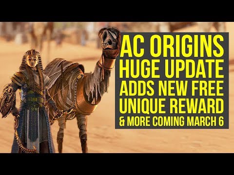 Assassin's Creed Origins DLC BIG UPDATE Adds Free Unique Reward & Way More AC Origins DLC On March 6 Video