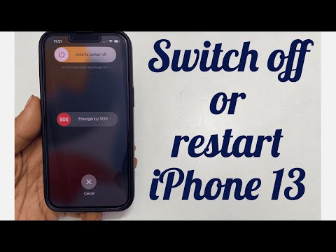 iPhone 13 how to switch off and Restart