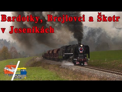 Bardotky, Brejlovci a Štokr v Jeseníkách // Czechoslovakia trains in Jeseník
