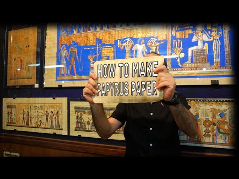 HOW TO MAKE PAPYRUS PAPER |  UN CUT VIDEO | ANCIENT EGYPT