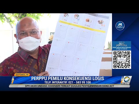 Bedah Editorial MI: Perppu Pemilu Konsekuensi Logis