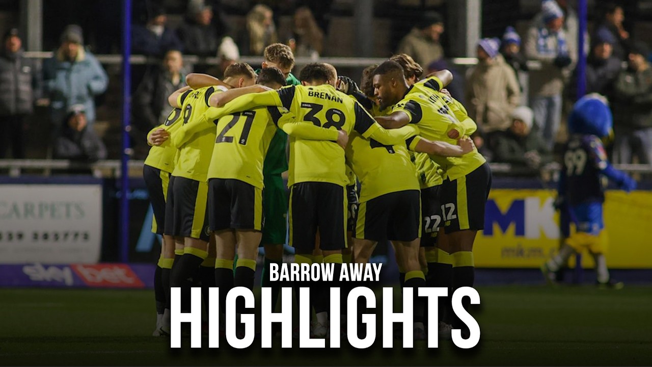 Barrow A vs Harrogate Town Highlights