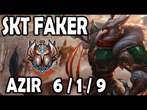SKT Faker AZIR vs RUMBLE 🔥 Ranked Challenger Korea