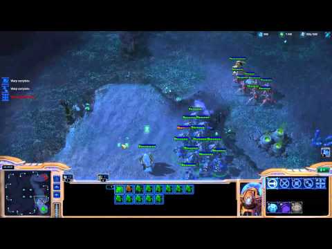 Minigun coaching Destiny on playing protoss [Game 4] - Starcraft 2