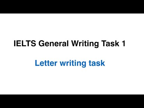 IELTS SIMON WRITING  TASK 1 GENERAL. PART 1 (INTRODUCTION TO LETTER WRITING TASK)