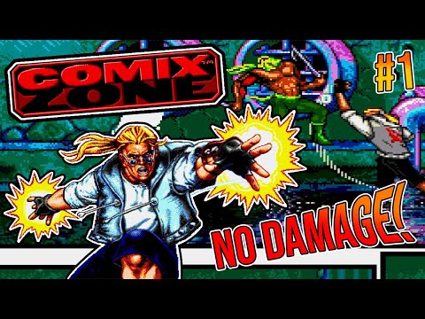Comix Zone (Sega Genesis) | Level 1 (Full Game) | Walkthrough / Playthrough / Gameplay