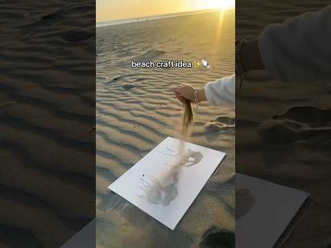 beach sand handprints🐚 #creative #beachvibes  #beach  #beachlife #aesthetic #dateideas #beachdate