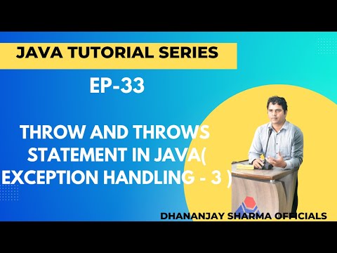 Ep 33 Java Tutorial Throw And Throws Statement In Java Exception Handling 3