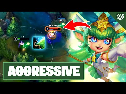 HOW TO PLAY MORE AGGRESSIVE WITH ENCHANTERS 🔥 LULU WILD RIFT GAMEPLAY