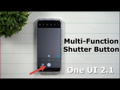 Samsung's New Multi-Function Shutter Button - One UI 2.1