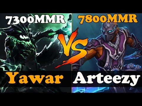 Dota 2 - Yawar 7300 MMR VS Arteezy 7800 MMR - Ranked Match Gameplay