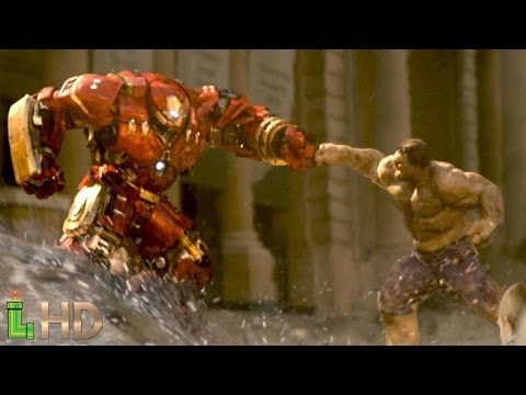 HULK vs HULKBUSTER Full Fight Scene (cut) HD - All Hulk Smash Scenes