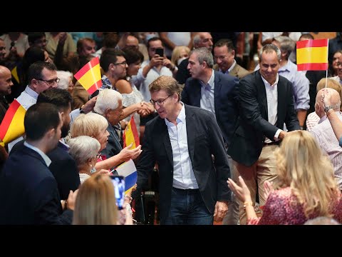 Alberto Núñez Feijóo y Manuel Domínguez intervienen en la Convención del PP de Canarias