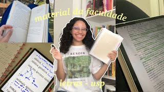 materiais da faculdade | letras usp