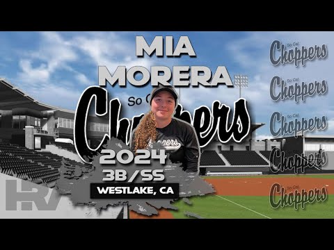 2024 Mia Morera 3.6 GPA Third Base and Shortstop, Softball Skills Video - So Cal Choppers Ashley 18U