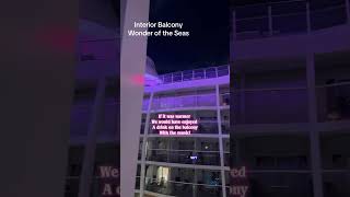 Would you sail on an interior balcony cabin? 🚢 🚢🛟 #cruisetok #royalcaribbean #cruiselife