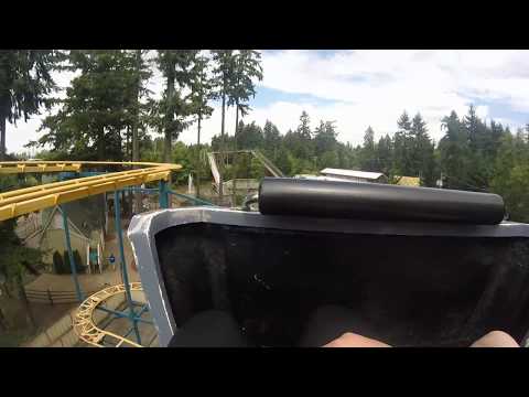 On-ride point of view of Klondike Gold Rusher