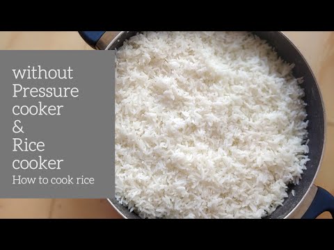 How to cook Rice without cooker | White Rice recipe | Easy Rice cooking