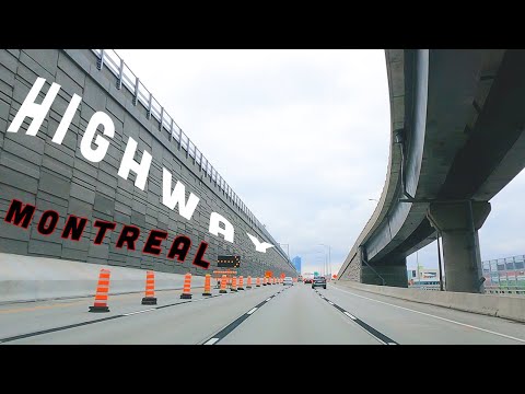 [ 4K Video ] Driving to the Urban Highway of Montreal City